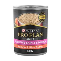 Purina Pro Plan Adult Sensitive Skin &amp; Stomach Salmon &amp; Rice Entree Wet Dog Food 13 oz.