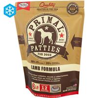 Primal Raw Frozen Patties for Dogs Lamb Formula 6 lbs
