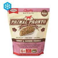 Primal Pronto Scoop &amp; Serve Wholesome Raw Turkey &amp; Sardine Formula for Dogs 4 lb. I005433