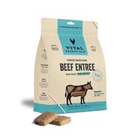 Vital Essentials Freeze-Dried Beef Mini Patties For Dogs 1lb Bag I013606