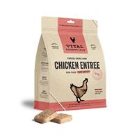 Vital Essentials Chicken Entree Mini Pet Patties Grain-Free Freeze-Dried Dog Food 1lb bag I013608