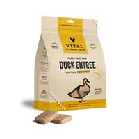 Vital Essentials Duck Entree Mini Patties Grain-Free Freeze-Dried Dog Food 1lb bag I013609