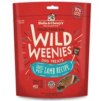 Stella &amp; Chewy’s Freeze Dried Raw Wild Weenies Red Meat Recipe with Beef, Goat &amp; Lamb Dog Treats 3.25 oz  I017038