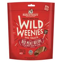 Stella &amp; Chewy’s Freeze Dried Raw Wild Weenies Red Meat Recipe with Beef, Goat &amp; Lamb Dog Treats 3.25 oz I017039