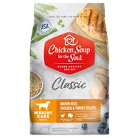 Chicken Soup for the Soul Classic Weight Care Brown Rice, Chicken &amp; Turkey Recipe Dog Food I019212b