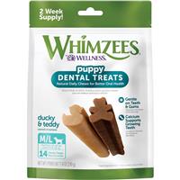Whimzies Dental Treats for Medium to Large Breed Puppies 3+ months 14 ct I019289