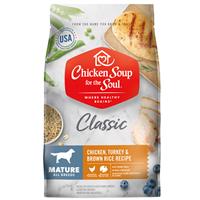 Chicken Soup for the Soul Classic Mature Chicken, Turkey &amp; Brown Rice Recipe Dog Food  I019609b