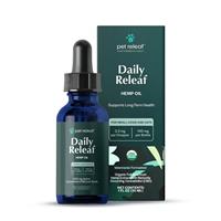 Pet Releaf Daily Releaf 100mg Hemp Oil for Small Dogs and Cats 1 fl. oz.