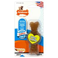 Nylabone Teething Puppy Chew Ring Bone Toy Chicken Flavor X-Small/Petite I020340