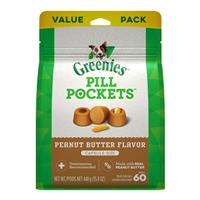 Greenies Pill Pockets for Dogs Capsule Size Peanut Butter Flavor   I021402