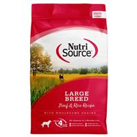 NutriSource Large Breed Beef &amp; Rice Formula  30 Lbs. I022402