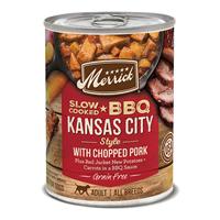 Merrick Slow-Cooked BBQ Kansas City Style with Chopped Pork Grain free 12.7 oz. I023184