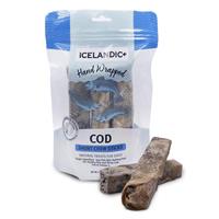 Icelandic+ Hand Wrapped Cod Skin Short Chew Stick Dog Treats 3.4 oz. I023280