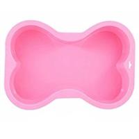 Puppy Cake Pink Silicone Dog Bone Cake Pan I027315