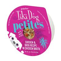 Tiki Dog Aloha Petites Chicken &amp; Duck Recipe in Chicken Broth 3 oz. I027552