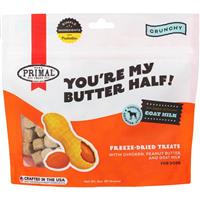 Primal You're My Butter Half Freeze-Dried Treats w/ Chicken, Peanut Butter and Goat Milk 2 oz. I028006