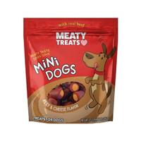 Meaty Treats Mini Dogs Beef &amp; Cheese Flavor Treats for Dogs 25 oz. I028707