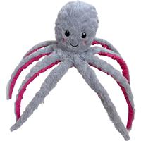 Shoreway Grery &amp; Pink Octopus Plush Dog Toy I030811